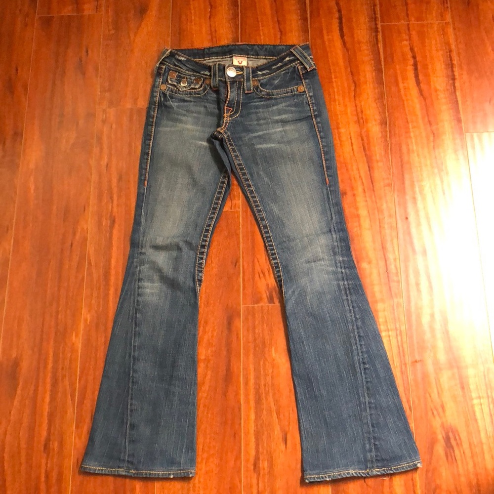 True Religion boots cut jean
